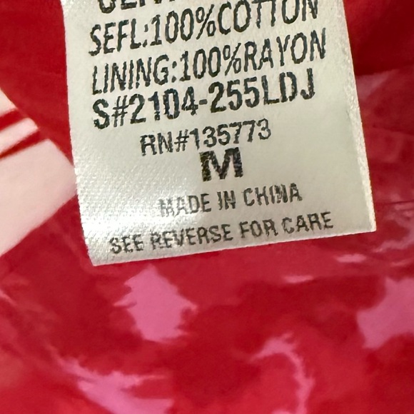 MLE KC Floral Sexy Summer Elegant Red & Pink Mini Dress Size Medium - Picture 5 of 7